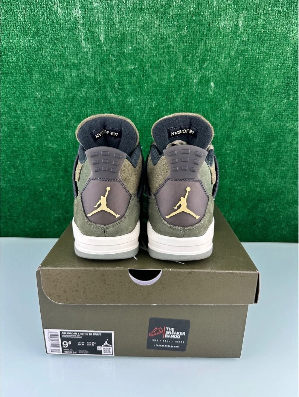 Size 9.5 - Jordan 4 SE Retro Low Craft - Olive (CLEAN!)